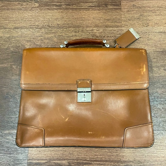 Tumi Bags Tumi Leather Briefcase Poshmark